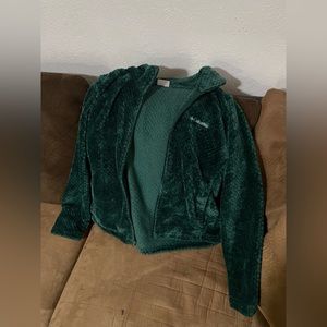 Columbia Emerald Green Fuzzy Jacket XL